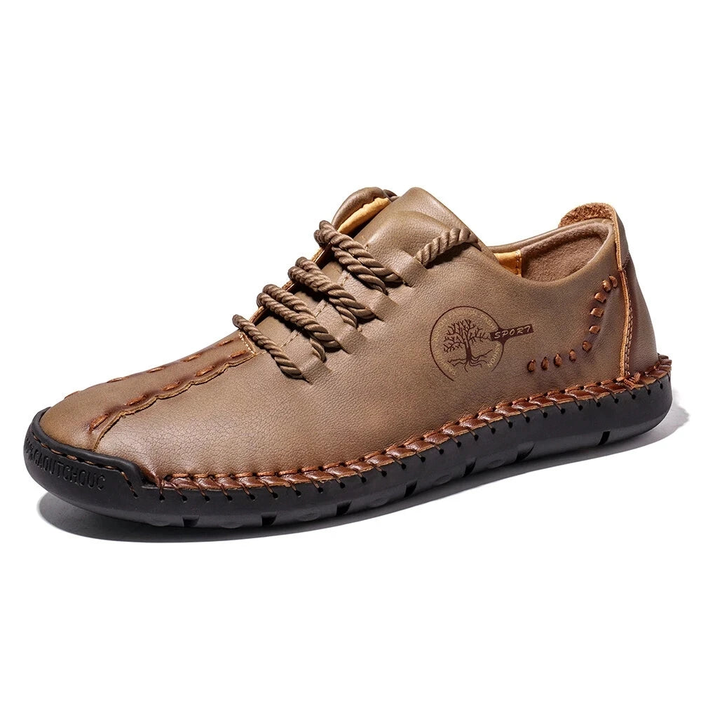 Chaussures à la main pour hommes décontractés pour hommes baskets hommes confortables en cuir mores de bouteilles