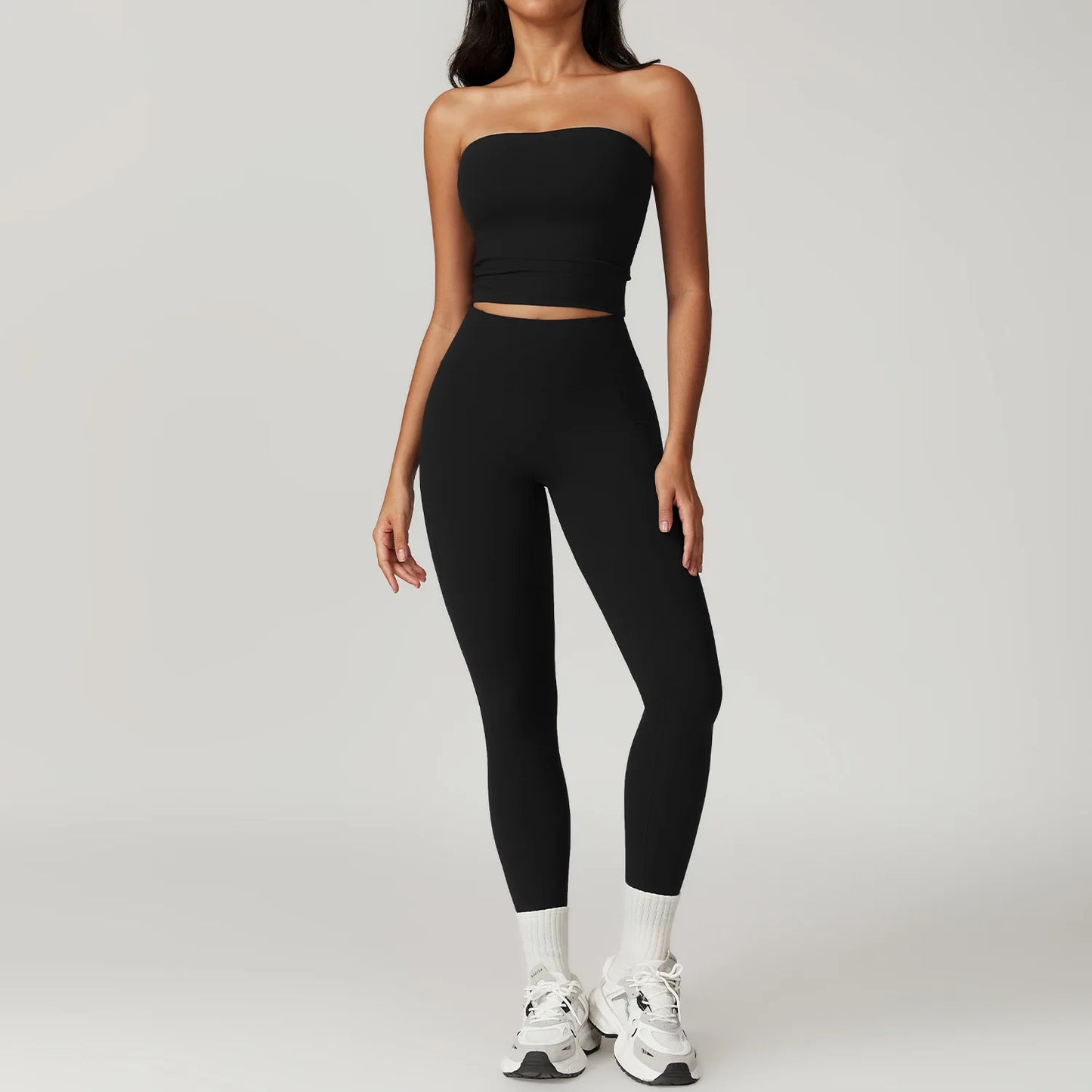 Women's Clothes 2pcs Gym Yoga Suit Sports Set Workout Tracksuit Breathable Sexy Bra Fitness Bell-bottoms Leggings Athletic Wear