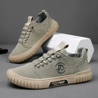 2025 Men Black Casual Shoes Spring Summer Fashion Flat Skateboard Canvas Shoes Youth New Design Loafers Sneaker Large Size 44