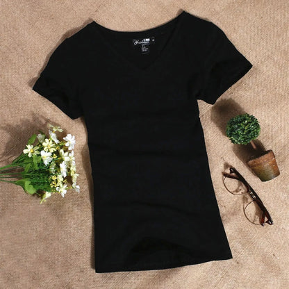 MRMT 2025 Frauen T-Shirt lässige Frauen Kurzärmel schlanker Farbfarb einfache reine Tees Damen T-Shirt für weibliche Frauen T-Shirts