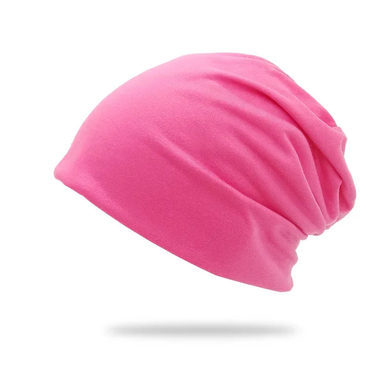 Cotton Slouchy Beanie Hip-Hop Soft Lightweight Running Beanie Adult Dwarf Hat Chemo Cap for Men Women Hip-Hop Sleep Cap Stretchy