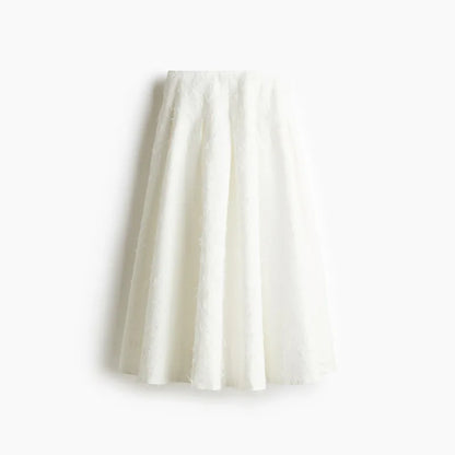 Elegant skjorta kjol set kvinnor lapel långärmad lös t-shirt hög midja veckade långa kjolar kostymer 2025 sommargata lady set