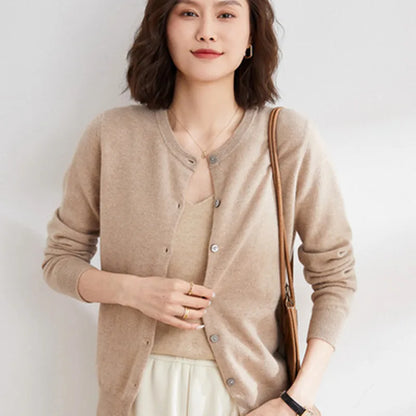 Kobiety sweter sweter o Neck Spring Autumn Knitted kaszmirowe Cardigany Solidne damskie swetry damskie 2022