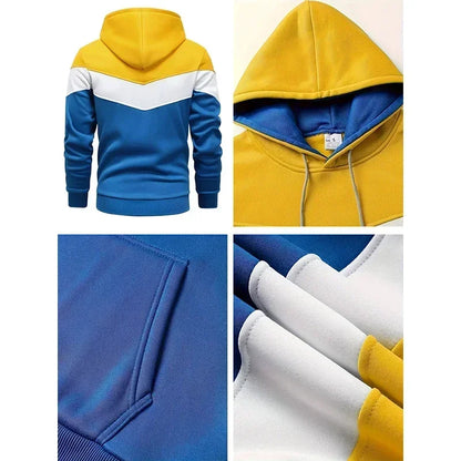 Herre Tracksuit King Printing Sports Suit Sports Hoodie+Pants 2 Pit Suit Casual Sweatshirt Suit Jogging Men's Splicing Tøj