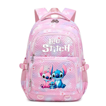 Lilo Stitch Waterproof Large Capacity Backpack for Women Girls Daypack Lightweight Schoolbag Casual Travel Knapsack