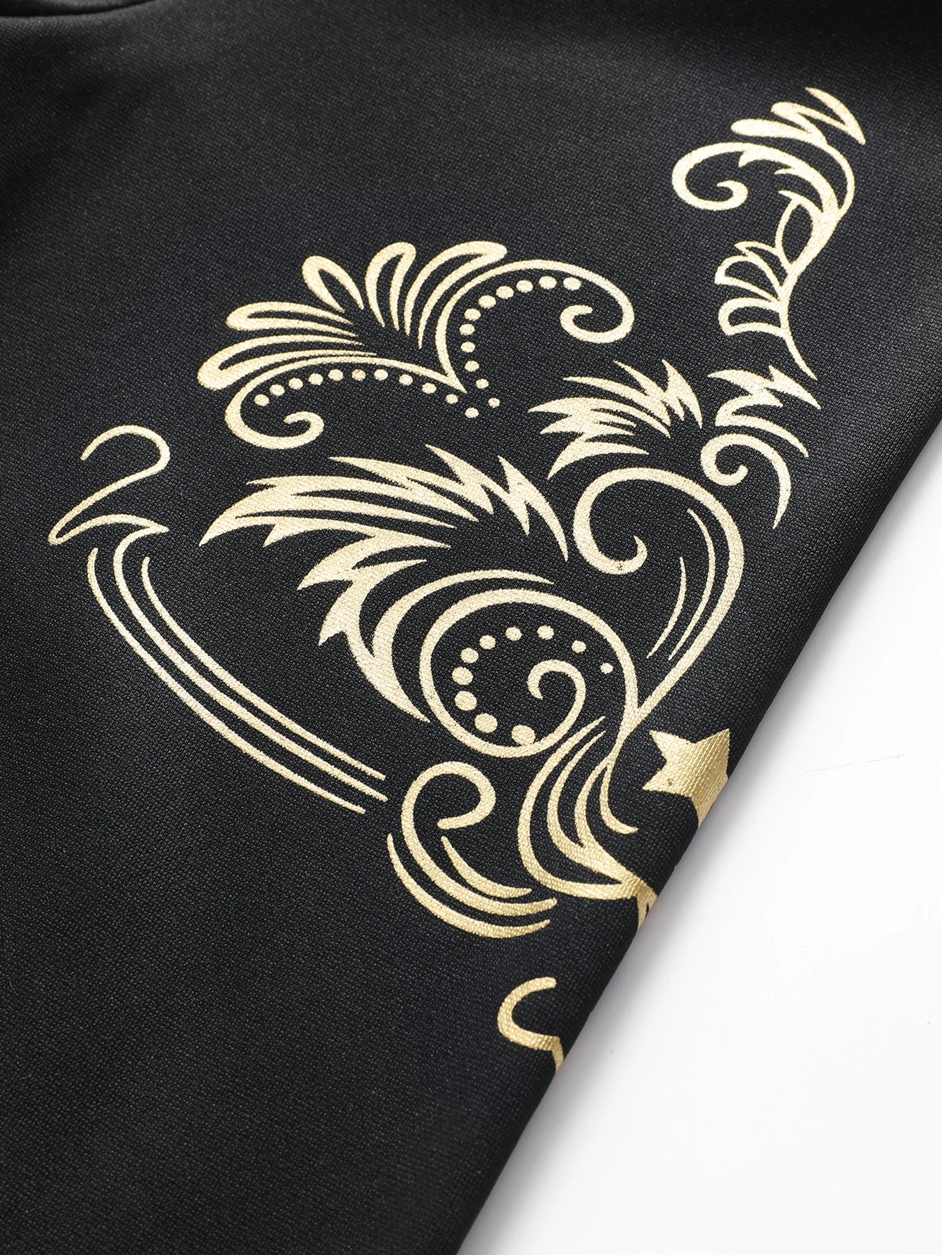 Spring and Autumn men's casual stand - collar sports suit, embroidered cardigan jacket, elastic waist straight - leg pants for m