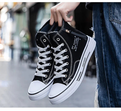 Men Sneakers Men schoenen vulcaniseer canvas schoenen hoge top sportschoenen casual ademende platform schoenen man trainers teniz masculino
