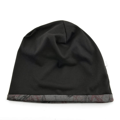Unisex Chinese-Style Marbled Print Beanie Hat Men Women Loose Style Slouchy Bonntet Cap Spring Autumn Outdoor Casual Sport Hats