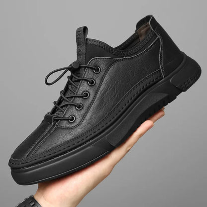 Casual lederen schoenen voor heren Ademschoenen Man Zapatos Hombre Casual Mens Sneakers Sapatos Masculinos Lederen schoenen voor mannen