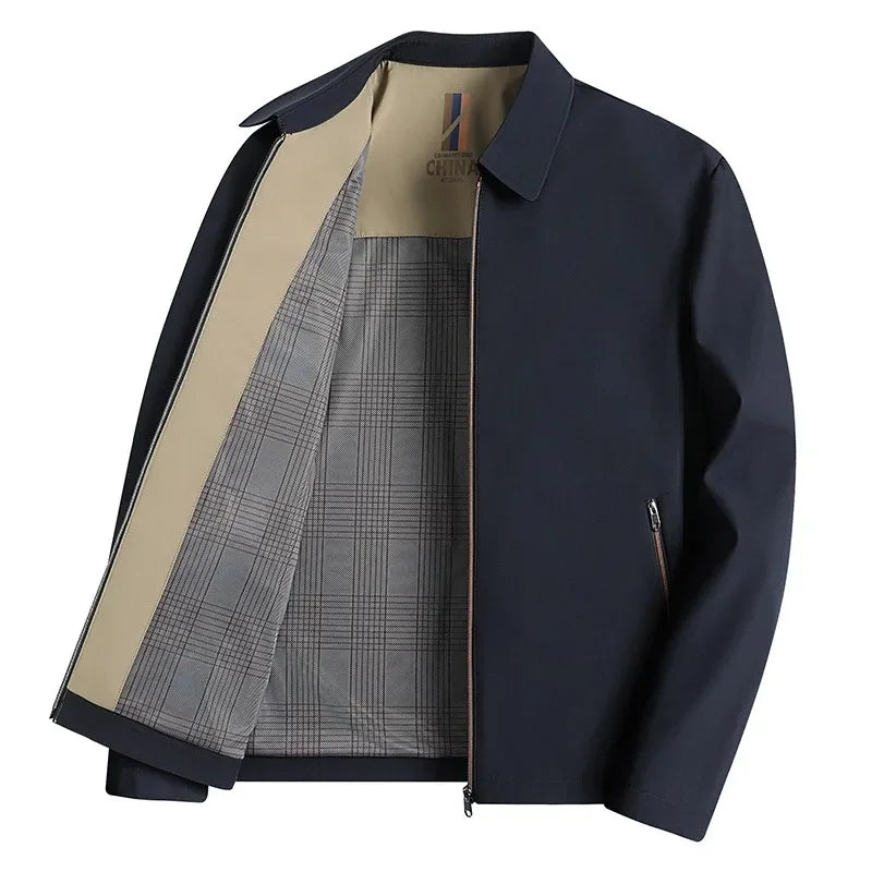 2024 New Men's Jacket Male Suit Coat High Quality Men Clothing Outwear Casual Jacket Spring Autumn Solid Color Business