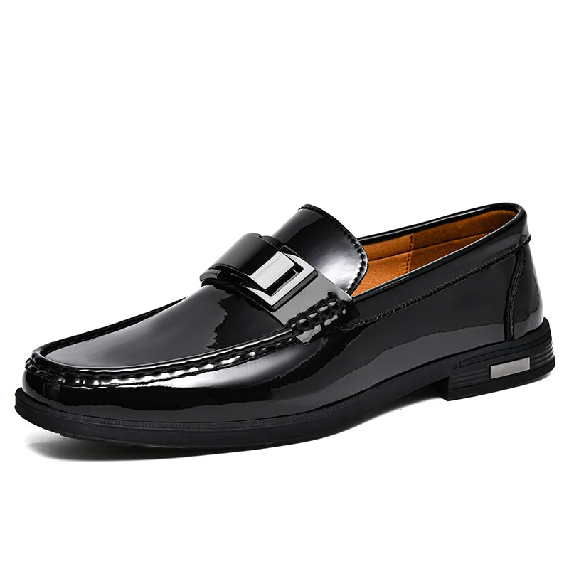 Patentskinn Loafers menn tilfeldige sko for gentleman loafer formelle sko instappers heren stor størrelse 47 48