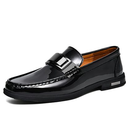 Patentskinn Loafers menn tilfeldige sko for gentleman loafer formelle sko instappers heren stor størrelse 47 48