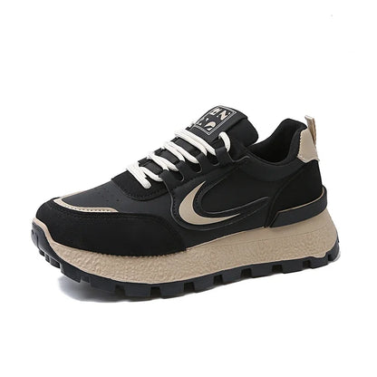 Nuevos zapatos vulcanizados para mujeres con zapatillas deportivas casuales de ropa resistente al desgaste