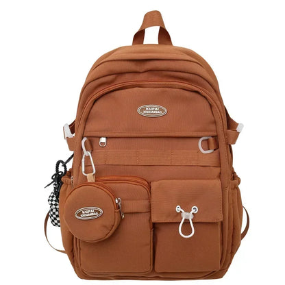 2024 New Multi-pocket Women Backpack High Quality Youth Waterproof Backpacks for Teenage Girls Boys Female School Bag Bagpack