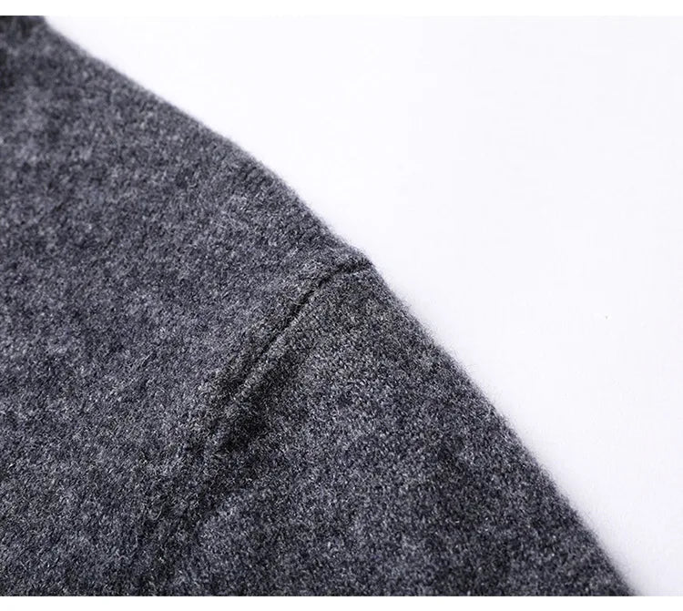 Cashmere Cotton Blend Classic V-Neck Pullover Men Sweater 2025 Autumn Winter Work Casual All-match Jumper Male Knitted Sweaters