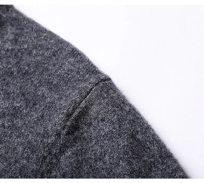 Cashmere Cotton Blend Classic V-Neck Pullover Men Sweater 2025 Autumn Winter Work Casual All-match Jumper Male Knitted Sweaters