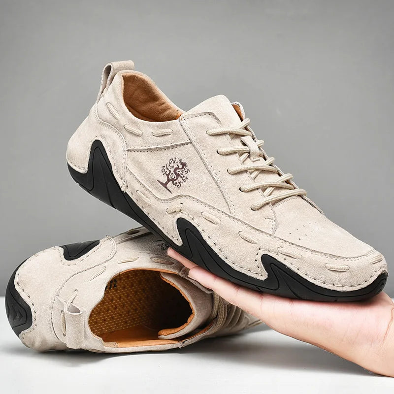 Hommes extérieurs chaussures décontractées hommes en cuir en cuir en daim