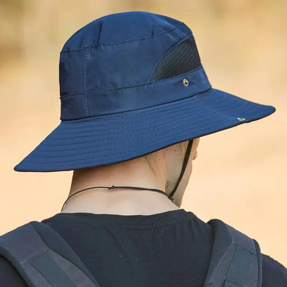 Xinbaoguan 100% polyester 9201 Uusi kesä hengittävä kalastaja hattu ulkona vuorikiipeilyä iso eaf aurinkovarjo hattu benni hattu