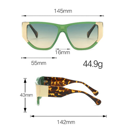 2025 Nieuwe modieuze kleurrijke dames zonnebril gedecoreerde gradiëntlenzen trendy accessoires voor vrouwen en mannen zonnebrillen