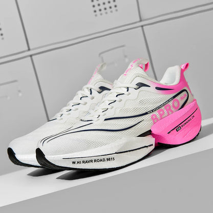 Mænds sneakers carbon plade maraton racing dæmpende anti-slip løbesko tykkål slidbestandigt par tennissko