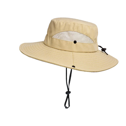 Spring summer sunshade hat Ladies outdoor fishing Mountaineering fisherman hat Breathable large brim sun hat