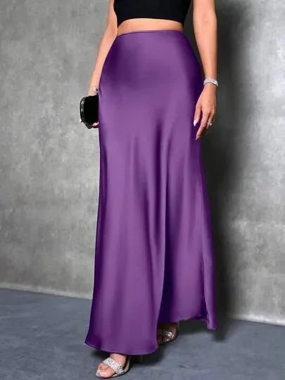 Nuevo estilo de moda europea y americana Velvet A- Falda de línea Línea Vestido largo para mujeres Otoño Invierno 2023 Diseño simple