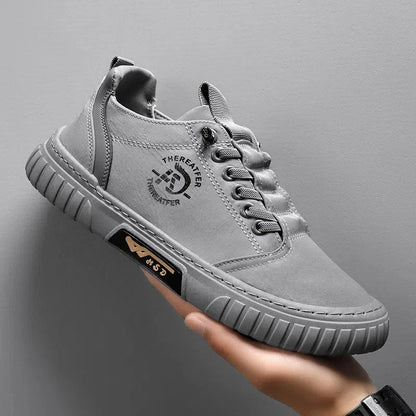 2025 Men Black Casual Shoes Spring Summer Fashion Flat Skateboard Canvas Shoes Youth New Design Loafers Sneaker Large Size 44