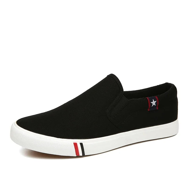 Mænd afslappede sko glider på lærred loafers behagelige at gå lejligheder til mand fyr non slip blød mokkasiner sneakers sommer sommer