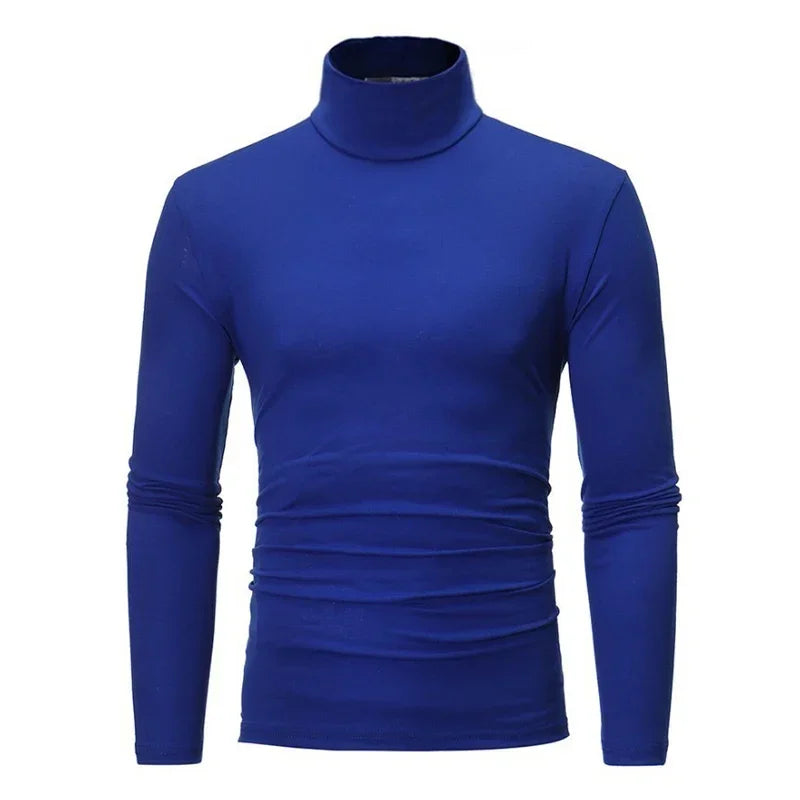 Frühling dünne Männer Rollkragenpullover schwarze Pullover Kleidung für Männer Baumwolle Harajuku gestrickt