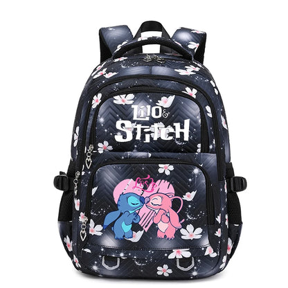 Lilo Stitch Waterproof Large Capacity Backpack for Women Girls Daypack Lightweight Schoolbag Casual Travel Knapsack