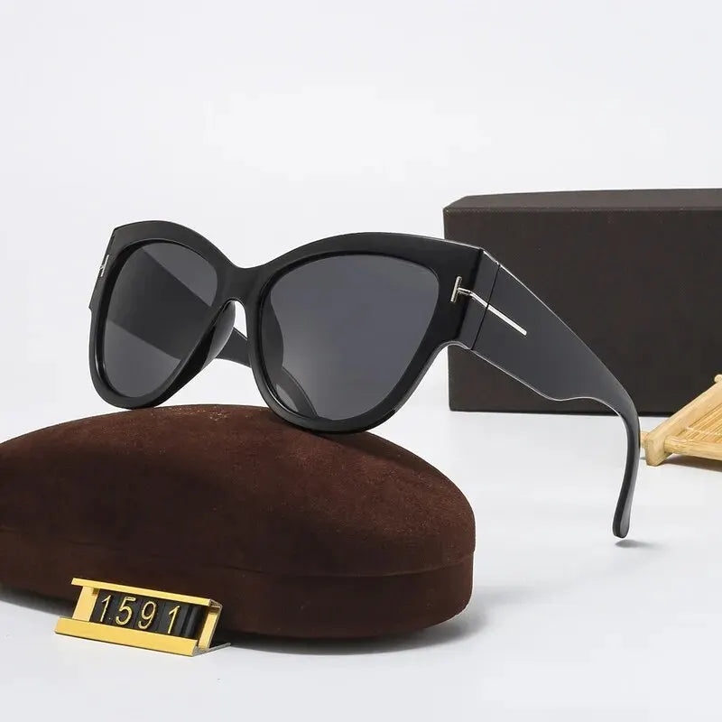 New Trend Sunglasses T Line Retro Large Frame Sunglasses Fashion Women's Sunglasses