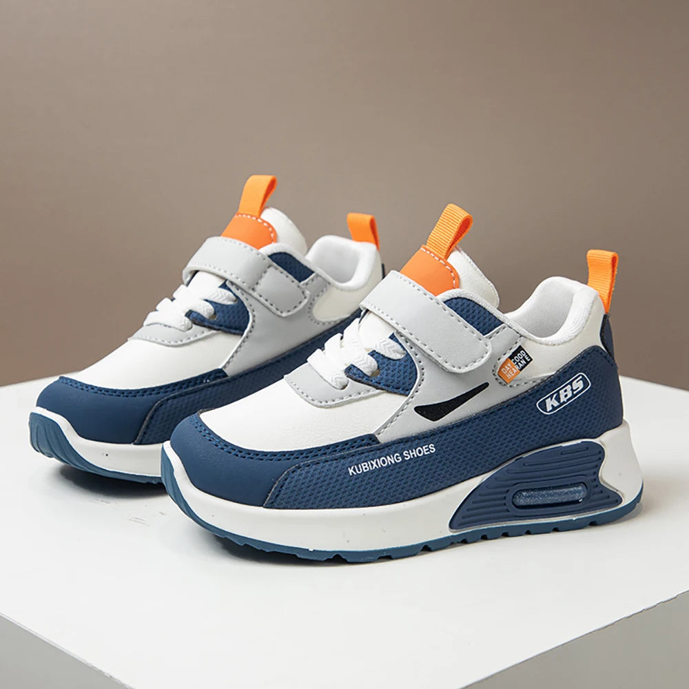 PU Leather Sport Shoes for Children 2025 Trend Fashion Kid's Sneakers Pehmeä Polted Outdoor Boy's Girl's Ruoren kengät