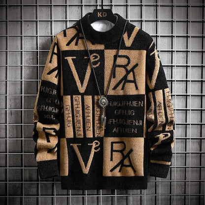 Uomini Pullover a strisce maglia a maglia a maglia Pallover Stampare Maglioni rotondi Maglion Autunno/Inverno Designer di qualità Casual Casualmente Abbigliamento Jumper