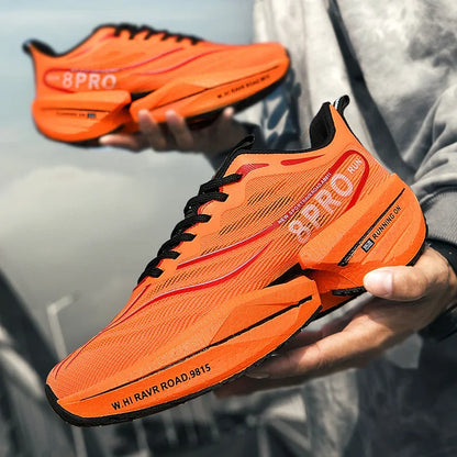 Mænds sneakers carbon plade maraton racing dæmpende anti-slip løbesko tykkål slidbestandigt par tennissko