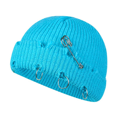Brand Oohmy Knitted Hats for Men Women, Skullies Caps, Warmer Bonnet, Casual Cap, Monochromatic, Male and Female, Winter, 2024