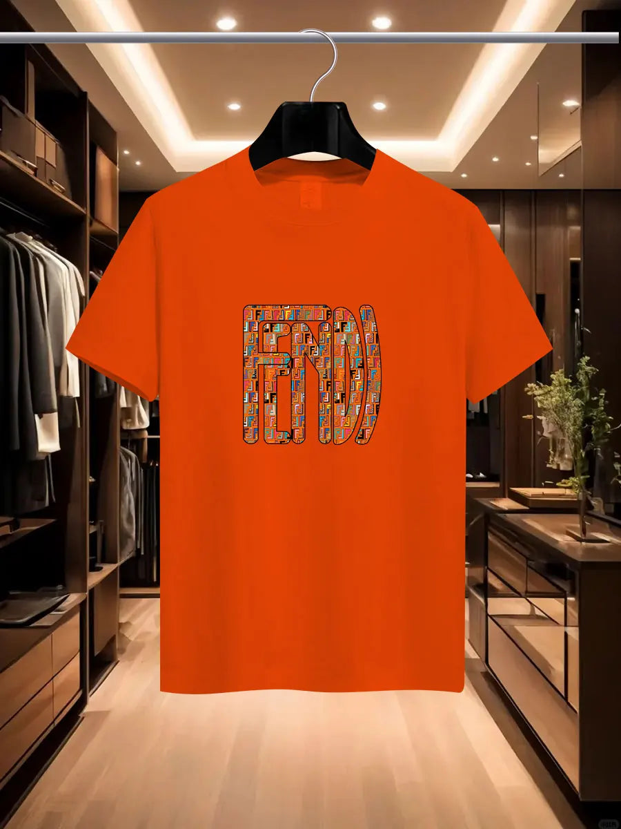 Camiseta impresa de la marca de la marca de FD International Fash International Fashion Fash International Fashion Fashion de Summer Men.