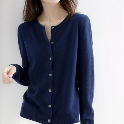 Kobiety sweter sweter o Neck Spring Autumn Knitted kaszmirowe Cardigany Solidne damskie swetry damskie 2022