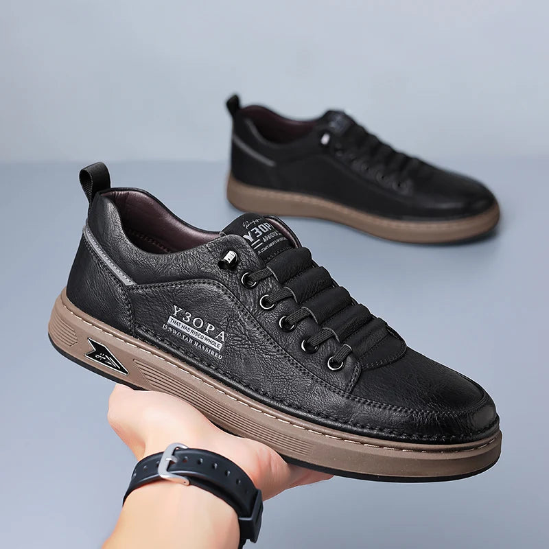 Zapato de manejo de la marca de la marca de lujo zapatos para hombres nuevos zapatos de moda de cuero livianos 2024 hombres clásicos zapatos casuales