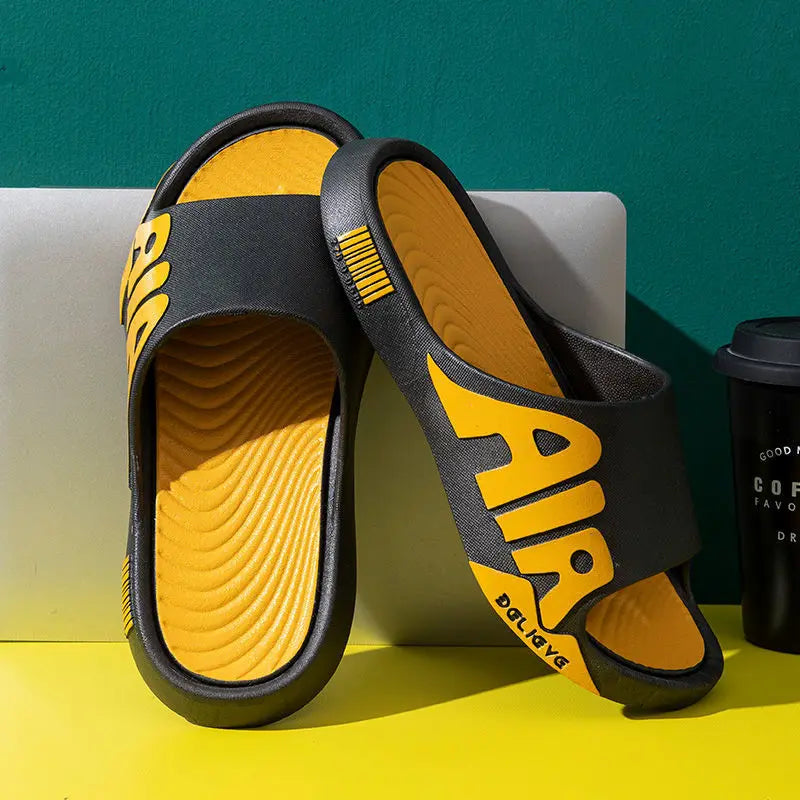 2023 Men's Summer Slippers Anti-slip Thicken EVA Soft Slipper Outdoor Beach Flip Flops for Men Household Comfortable Shoes