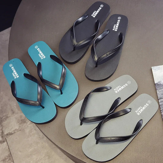 Menn sko sommerstrandsandaler anti-skli mote utendørs pustende casual par strand sandal flip flops sko tøfler menn