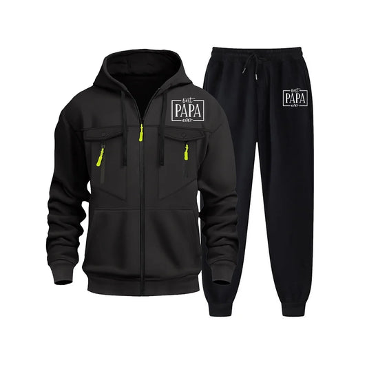 Autumn Men Digital Printing Tracksuit 2 Pieces Sets Hooded Sweatshirt +Drawstring Pants Male Hoodies Running Sportswear Men
