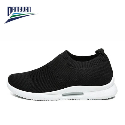 Damyuan Men Light Running Shoes Jogging Shoes Breathable Man Sneakers Slip On Loafer Shoe Men's Casual Shoes Størrelse 46 2020