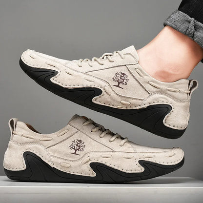 Hommes extérieurs chaussures décontractées hommes en cuir en cuir en daim
