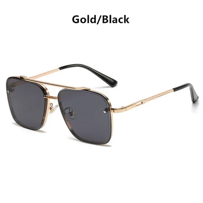 2025 Fashion Square Design Luxury Gafass Sun Men Women Flight Seven Rock Mach Mach Sex Style Gradiente Gafas de sol de piloto Oculos de Sol