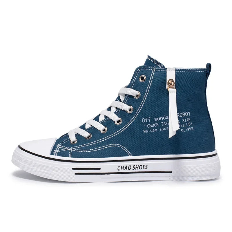 Men Sneakers Men schoenen vulcaniseer canvas schoenen hoge top sportschoenen casual ademende platform schoenen man trainers teniz masculino