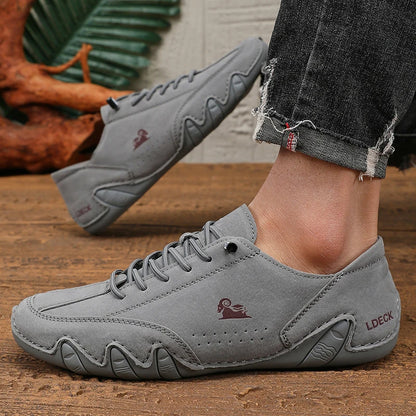Uomo primaverile sneaker a basso taglio moca