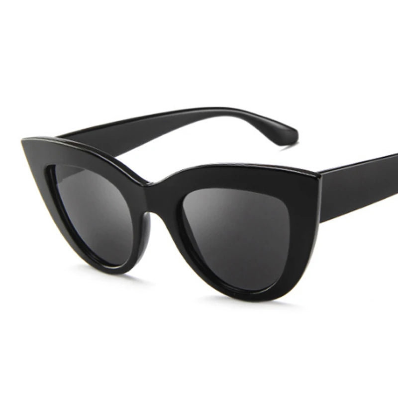 Vintage Cat Eye Sluneční brýle Žena značka návrhářka retro sluneční brýle ženské módní zrcadlové venkovní odstíny gradient oculos de sol