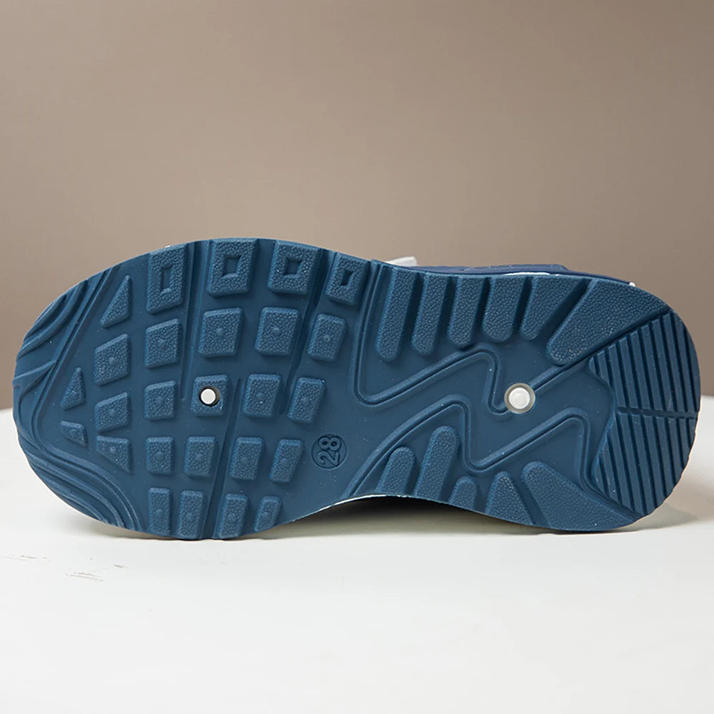 PU Leather Sport Shoes for Children 2025 Trend Fashion Kid's Sneakers Pehmeä Polted Outdoor Boy's Girl's Ruoren kengät