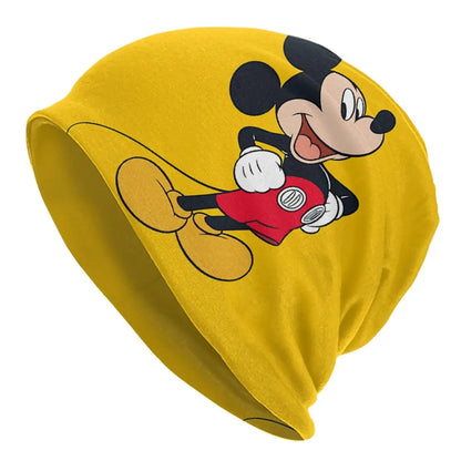 Disney Mickey Mouse Minnie Skullies Beanies Caps For Men Women Unisex Street Winter Warm Knitting Hat Adult Bonnet Hats