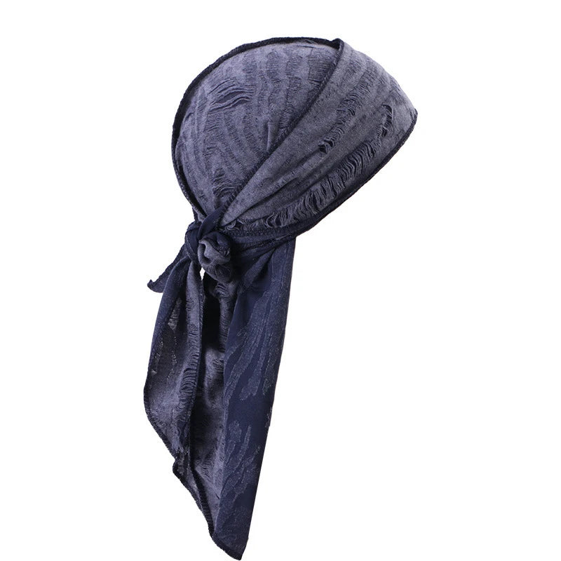 Lange staart unisex volwassen jersey doo rag durag bandanas cap piraat hoed tulband mannen hiphop hoofdband motorrijder headwrap dames hoofddeksels